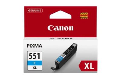 Canon CLI-551 XL Cyan Ink Cartridge.